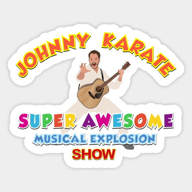 Johnny Karate is Awesome Sticker by solublepeter